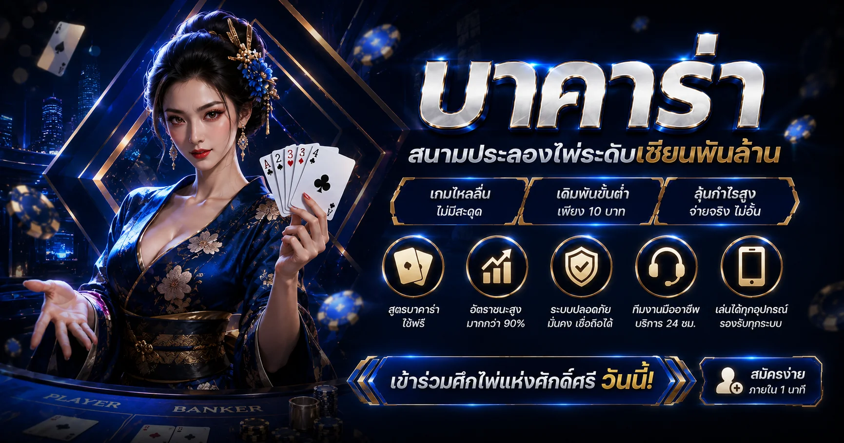 คาสิโนออนไลน์ Stadia88 บาคาร่า รูเล็ต เสือมังกร ถ่ายทอดสด